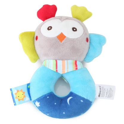 Baby Plush Animal Rattle Crib Mobile Toy (0–12 Months)
