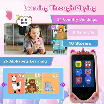 Unicorn Toy Phone with Dual Camera & Games