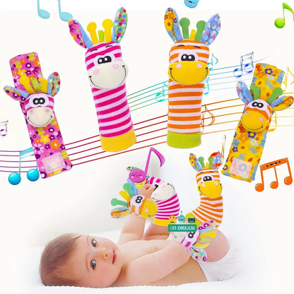 Baby Cute Wrist Rattle Socks