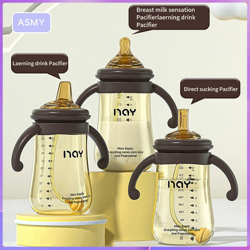 Anti-Colic Feeding Bottle – Bacteriostatic, Anti-Fall Design with Teething Guard