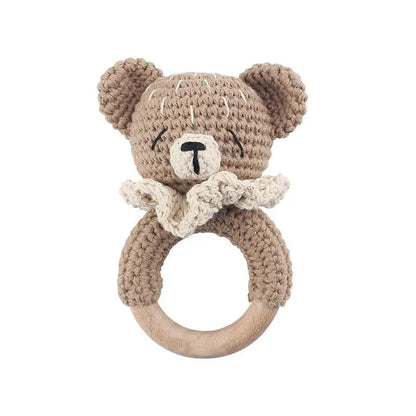 Handmade Amigurumi Cartoon Animal Baby Rattle