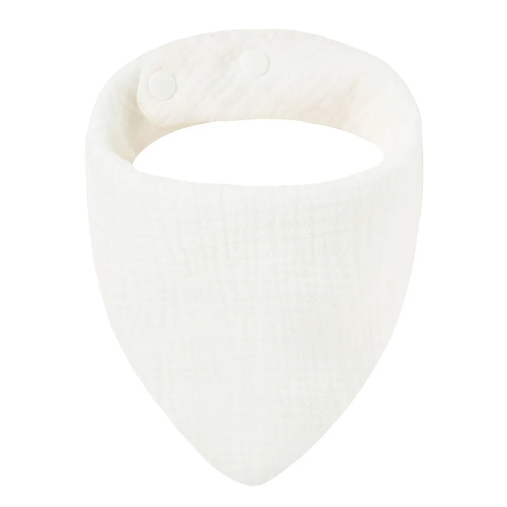 Solid Color Cotton Baby Bandana Bibs