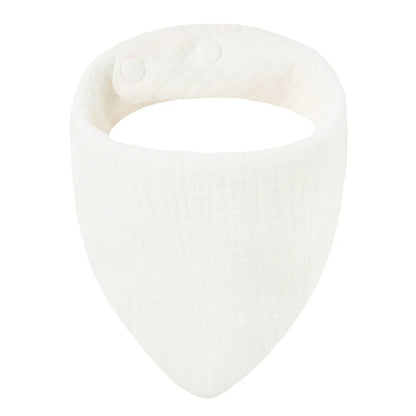 Solid Color Cotton Baby Bandana Bibs