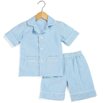 Ruffkids Cotton Seersucker Sibling Matching Pajama Sets