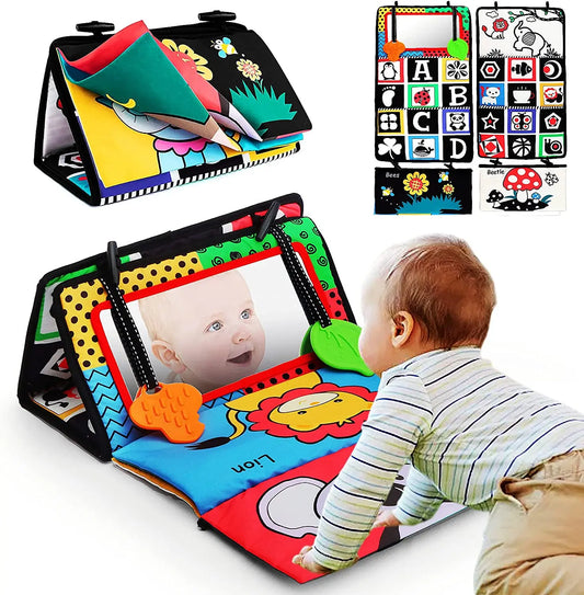 Black & White Tummy Time Sensory Floor Mirror (6-12 Months)