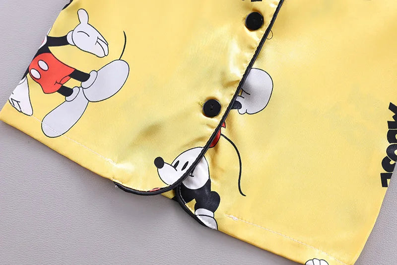 2PC Breathable Ice Silk Pajamas for Baby & Kids