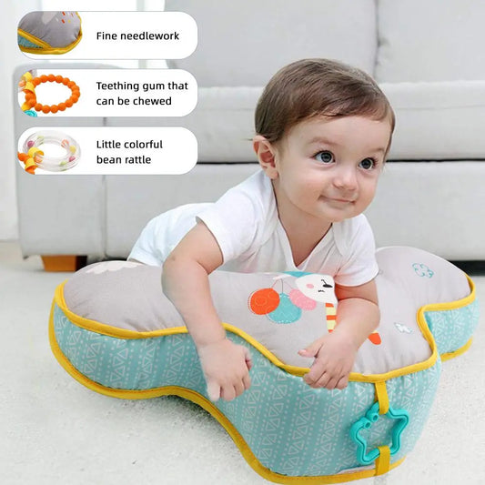 Baby Tummy Time Toy & Pillow - High Contrast Sensory Training
