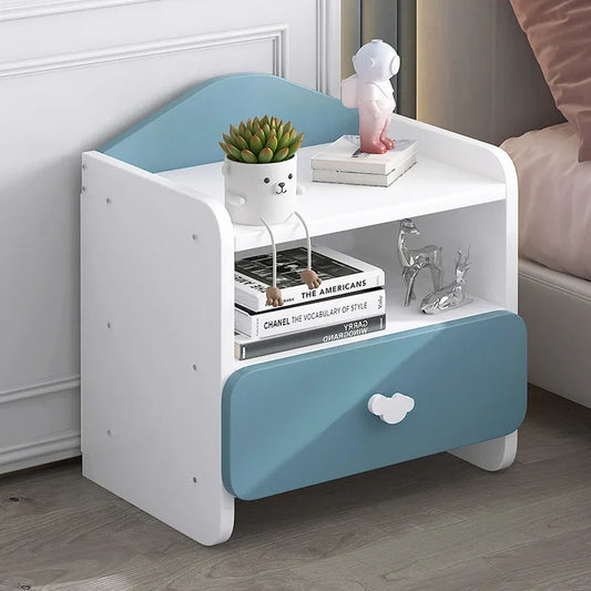 Cute Modern Double-Drawer Nightstand for Kids