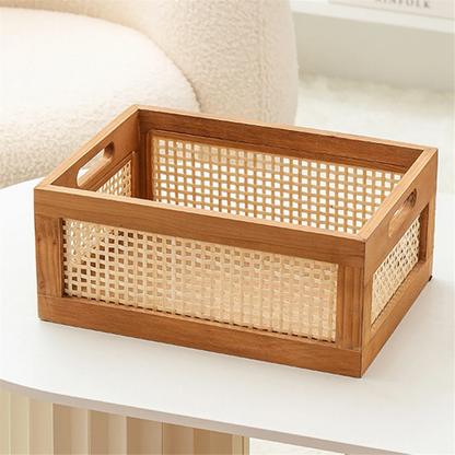 Woven Rattan Book & Nursery Storage Basket