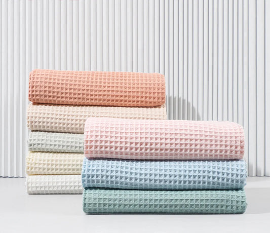 Soft Waffle Cotton Newborn Swaddle & Crib Blanket