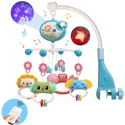 Remote Control Baby Crib Mobile: Music, Lights, & Projector