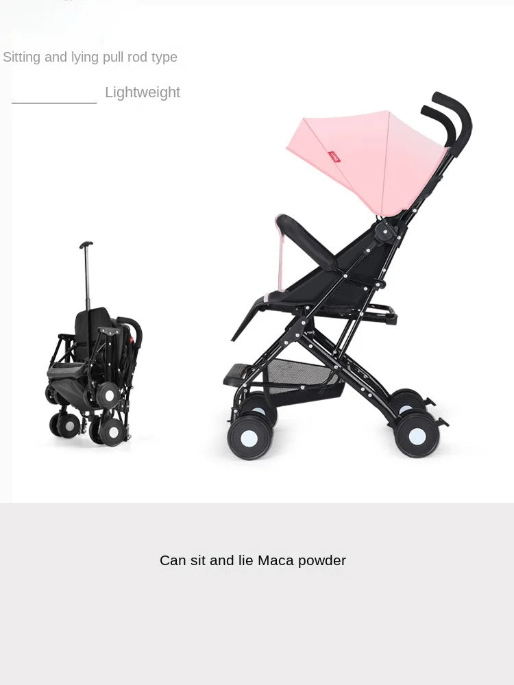 Travel-Ready Folding Umbrella Stroller & Pushchair