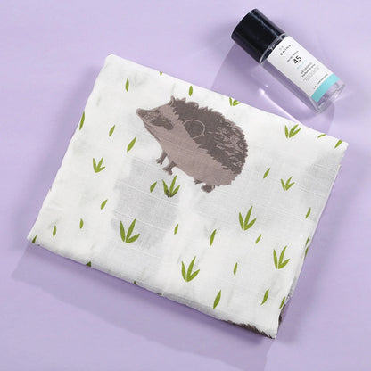 Large 100% Cotton Muslin Baby Swaddle Wrap (120x110cm)