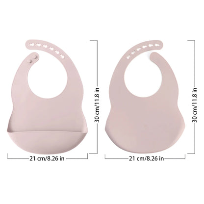 2-Pack Waterproof Silicone Baby Bibs | Easy-Clean Infant Feeding Set