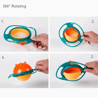 360 Degree Rotating Anti Overflow Feeding Bowl