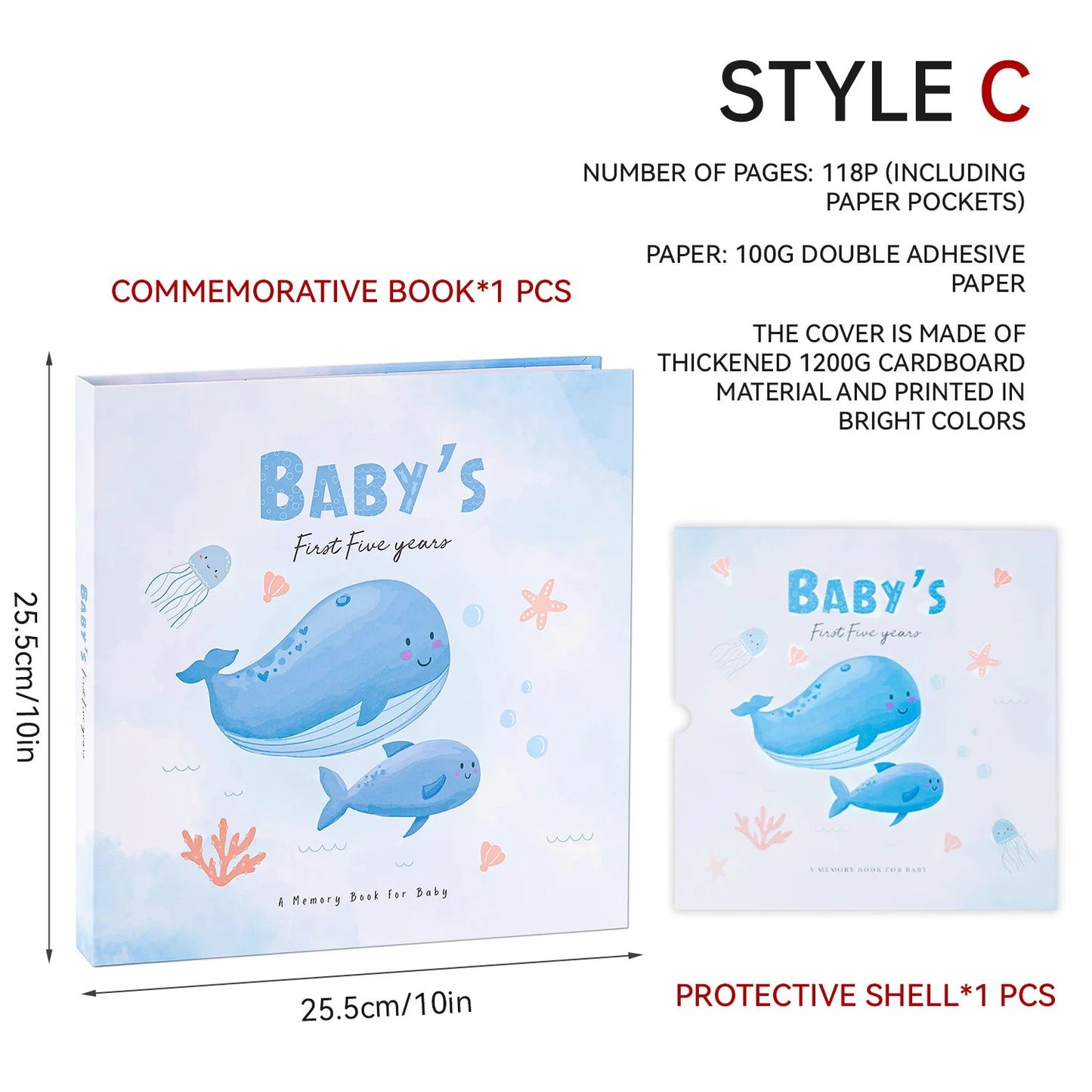 Baby Memory Book & Photo Album – First Year