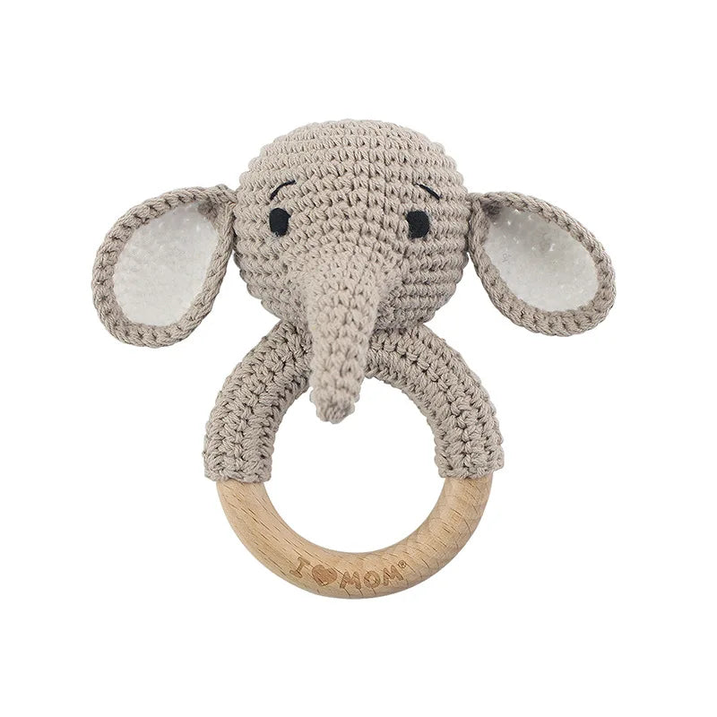 Handmade Amigurumi Cartoon Animal Baby Rattle