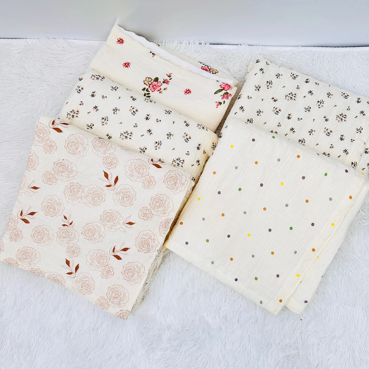 Pure Cotton Newborn Blanket Warm And Comfortable