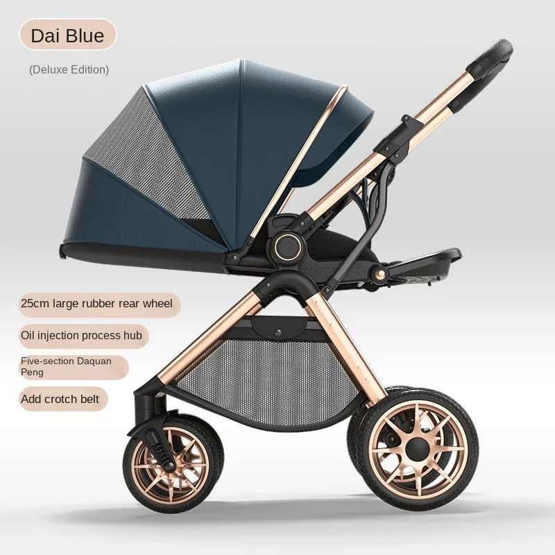 Foldable Two-way Three-speed Adjustable Stroller