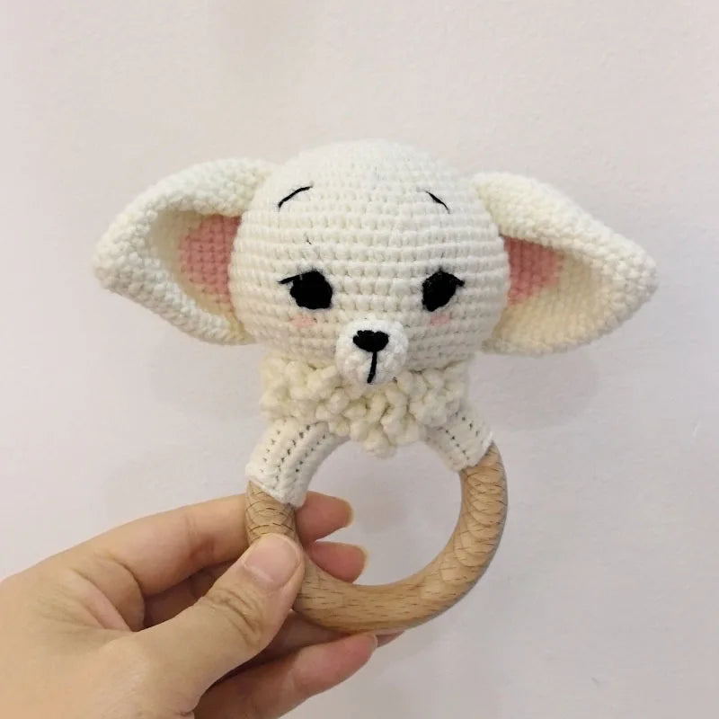 Knitted Lovely Animal Rattle