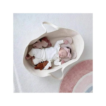 Woven Nursery Cradle Carrying Basket