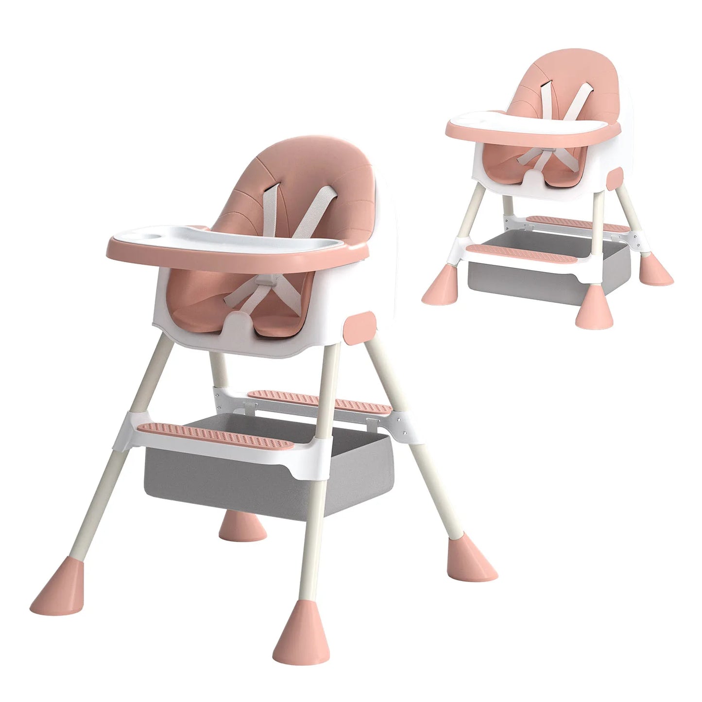 UBRAVOO 2-in-1 Baby High Chair (6 Months+): Detachable Tray & Footrest