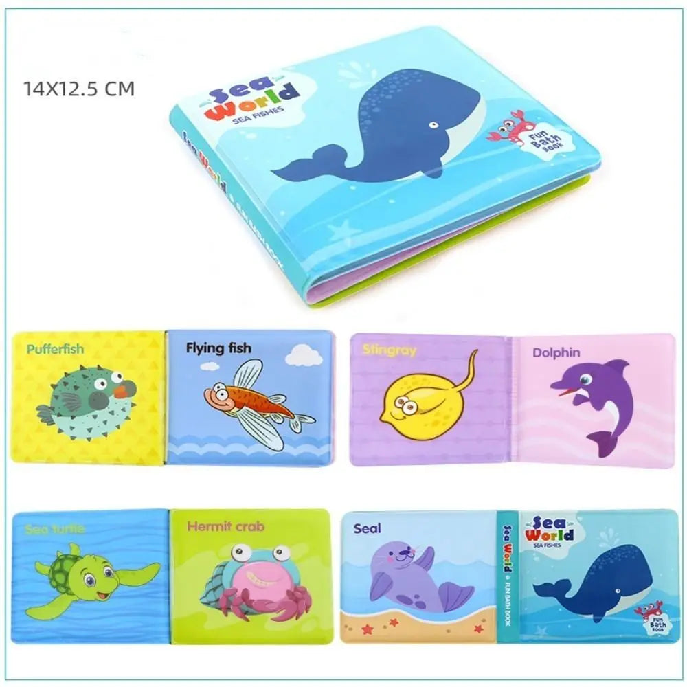 Waterproof Learning Animal & Number Bath Books