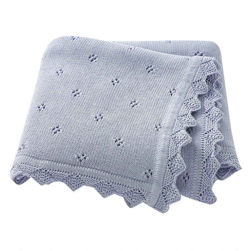 Ultra-Soft Knitted Cotton Baby Swaddle & Blanket (90x70cm)