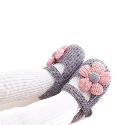 Cute Baby Girl Flower Princess Flats