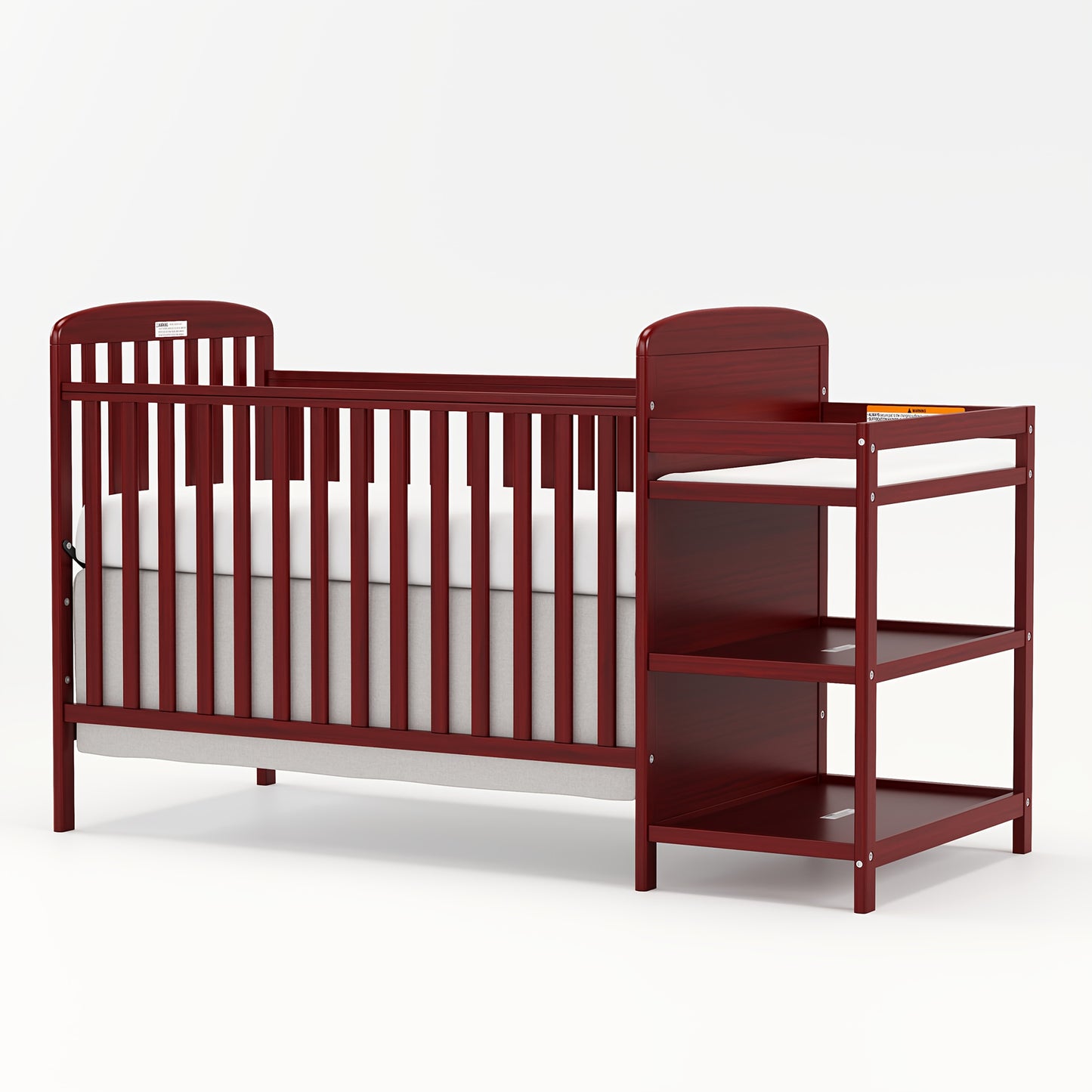3-in-1 Crib with Adjustable Mattress & Storage (Full Size)