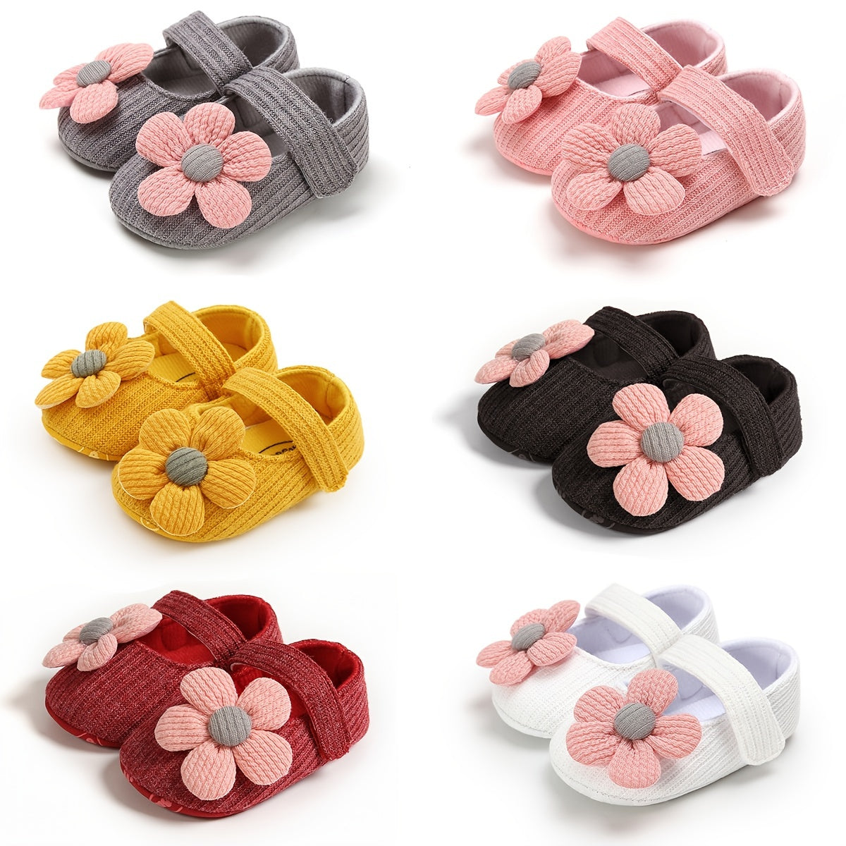 Cute Baby Girl Flower Princess Flats