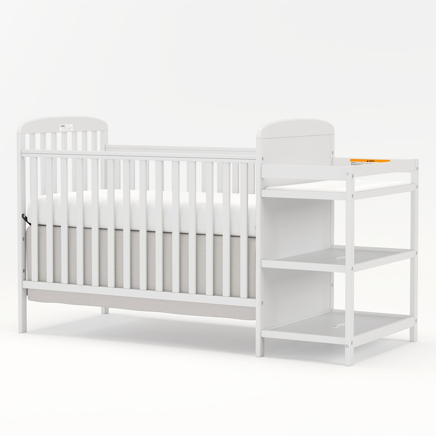 3-in-1 Crib with Adjustable Mattress & Storage (Full Size)