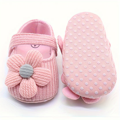 Cute Baby Girl Flower Princess Flats