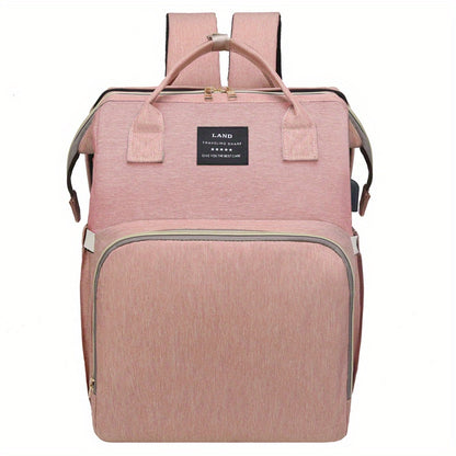 Multifunctional Diaper Bag Backpack with Changing Station & Sunshade