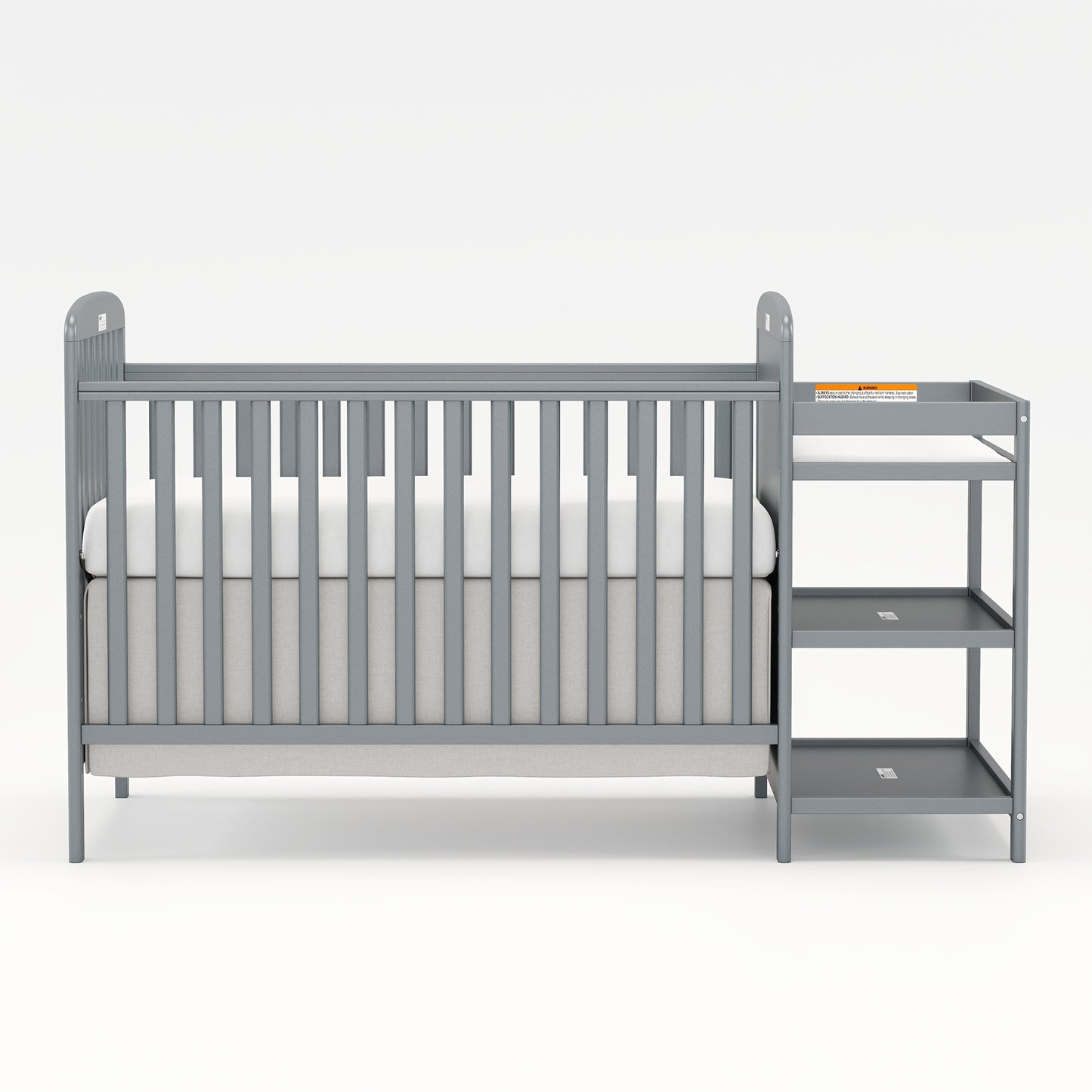 3-in-1 Crib with Adjustable Mattress & Storage (Full Size)