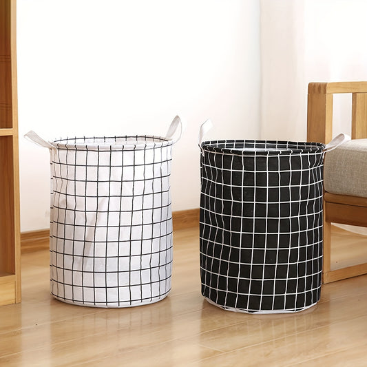 Portable Round Laundry Basket & Hamper