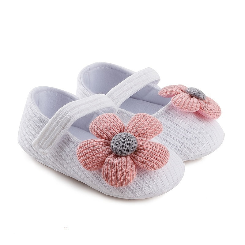 Cute Baby Girl Flower Princess Flats