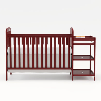 3-in-1 Crib with Adjustable Mattress & Storage (Full Size)